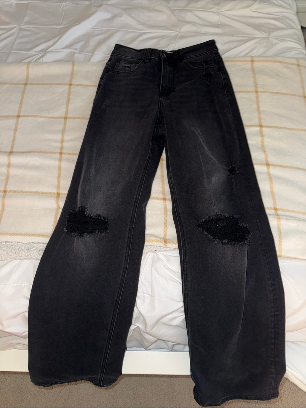Altar’d State Women’s Black Straight Leg Jeans